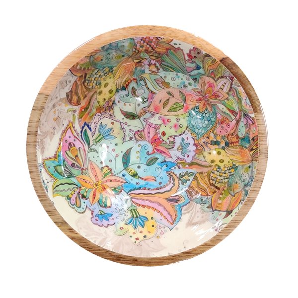 Medium 'Flower Power Paisley' Bowl