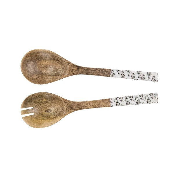 SUMMER SALE Olive Leaf Salad Servers