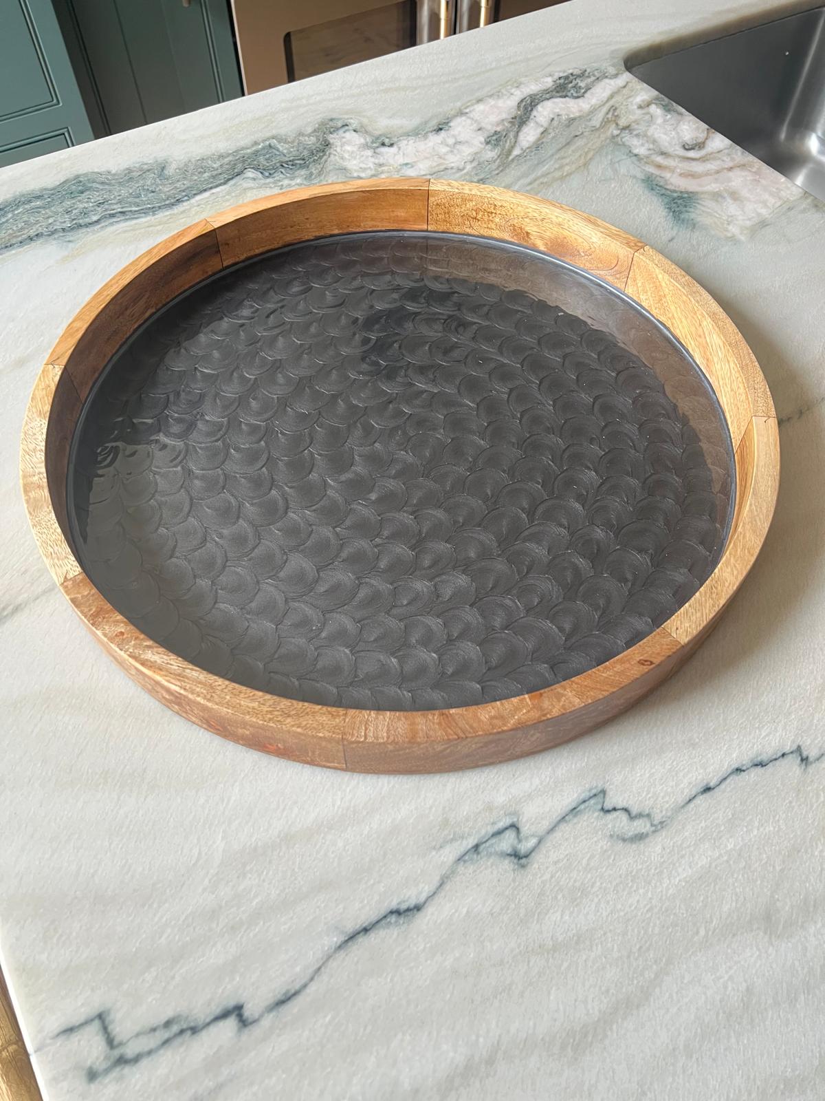 Hand-painted Pearl Finish Tray