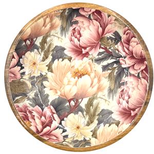 Large Dusty Pink Peonies Bowl